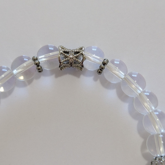 Clear Quartz Bracelet With Charm - Picture 7 of 10